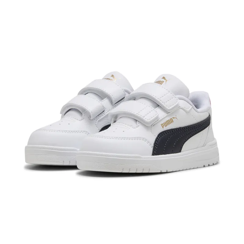 Puma - Baskets Shuffle Downtown pour Bébé - PUMA White-New Navy-F All Time Red 4