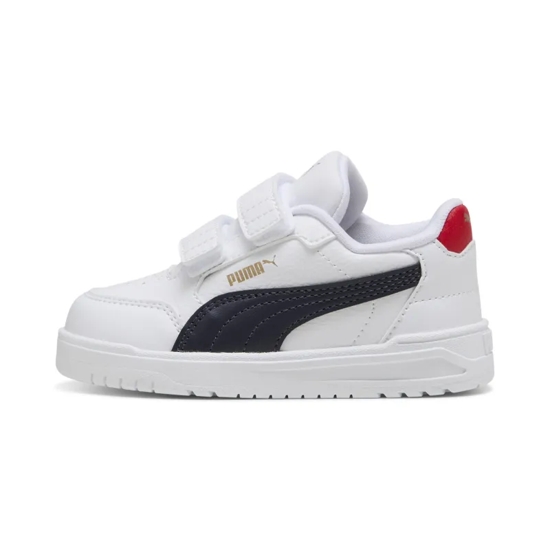 Puma - Baskets Shuffle Downtown pour Bébé - PUMA White-New Navy-F All Time Red 5