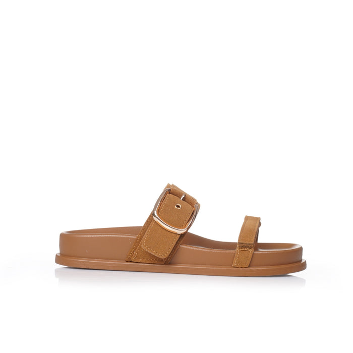 Seaside -Claquette ajustable confort E26-F519 – Camel