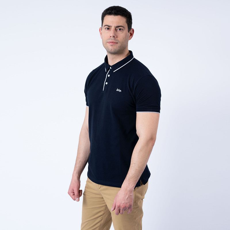 Lee Cooper - Maille-02 Ethan Homme-Tx Nat.- Marine 3