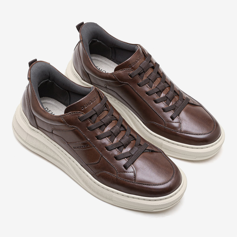 Democrata - DEMOCRATA SNEAKERS SHOES-03 PACE.CAL.653101 - Marron 2