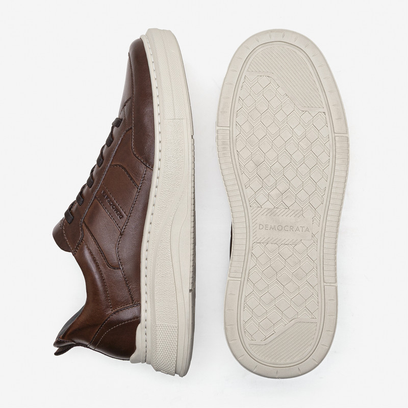 Democrata - DEMOCRATA SNEAKERS SHOES-03 PACE.CAL.653101 - Marron 4