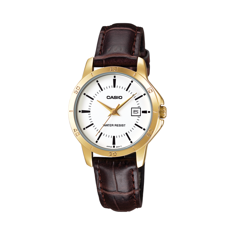 CASIO – Montre Cuir pour Homme MTP-V004GL-9AUDF