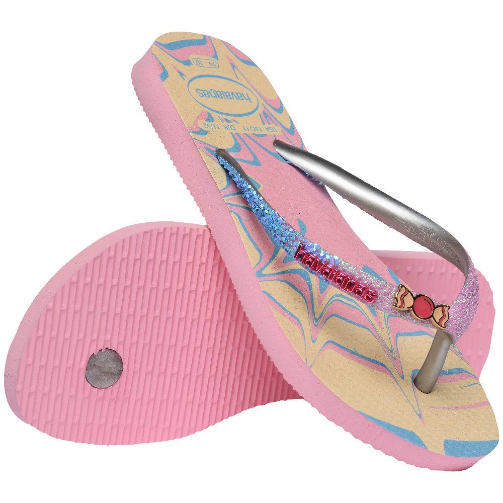 Havaianas - Kids Slim Glitter Trendy-BLEU 3