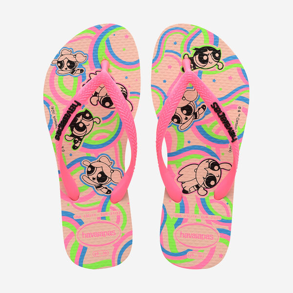 Havaianas -Kids' Powerpuff Girls Slim Flip Flops PINK 2