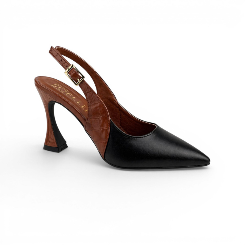 Joelle - ESCARPIN POUR FEMME RF 1876 - Noir Marron 4
