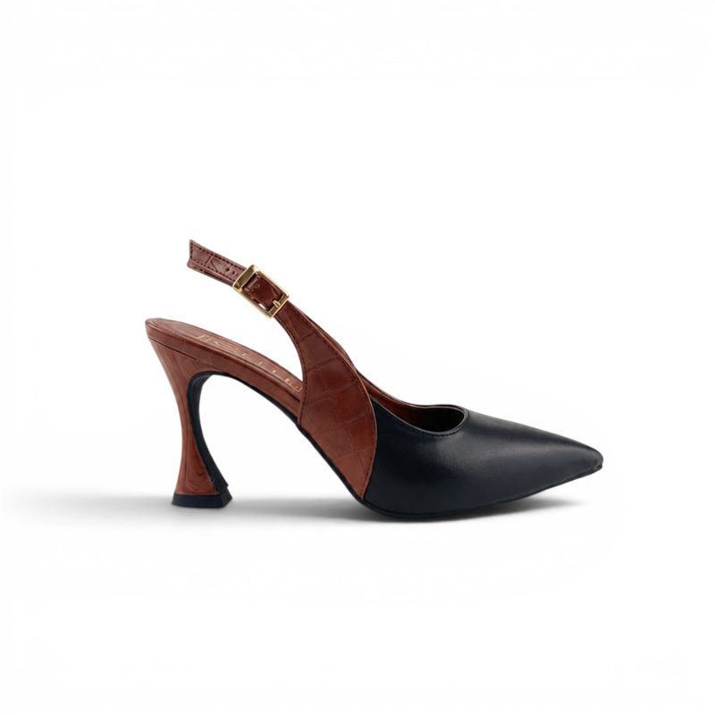 Joelle - ESCARPIN POUR FEMME RF 1876 - Noir Marron 5