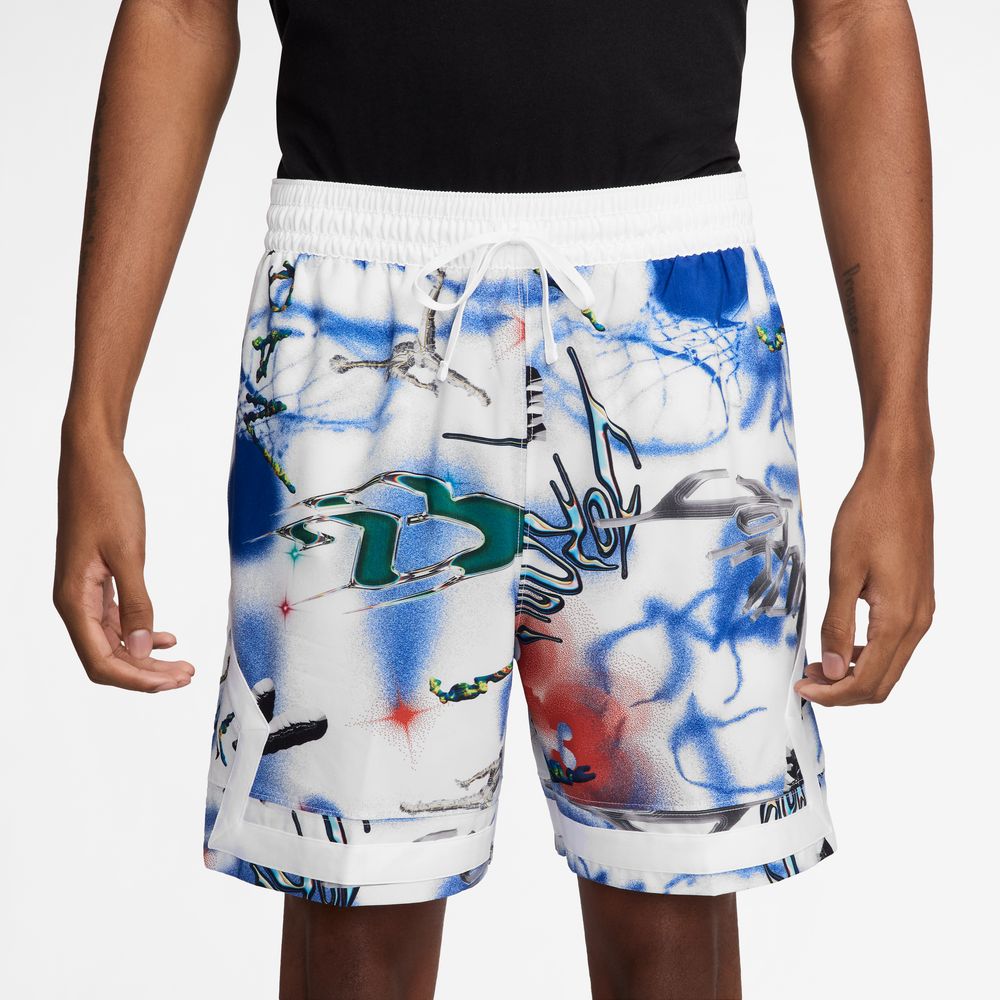Nike – Jordan Sport Men’s Dri-FIT Woven Diamond Shorts Blanc Noir - Nike