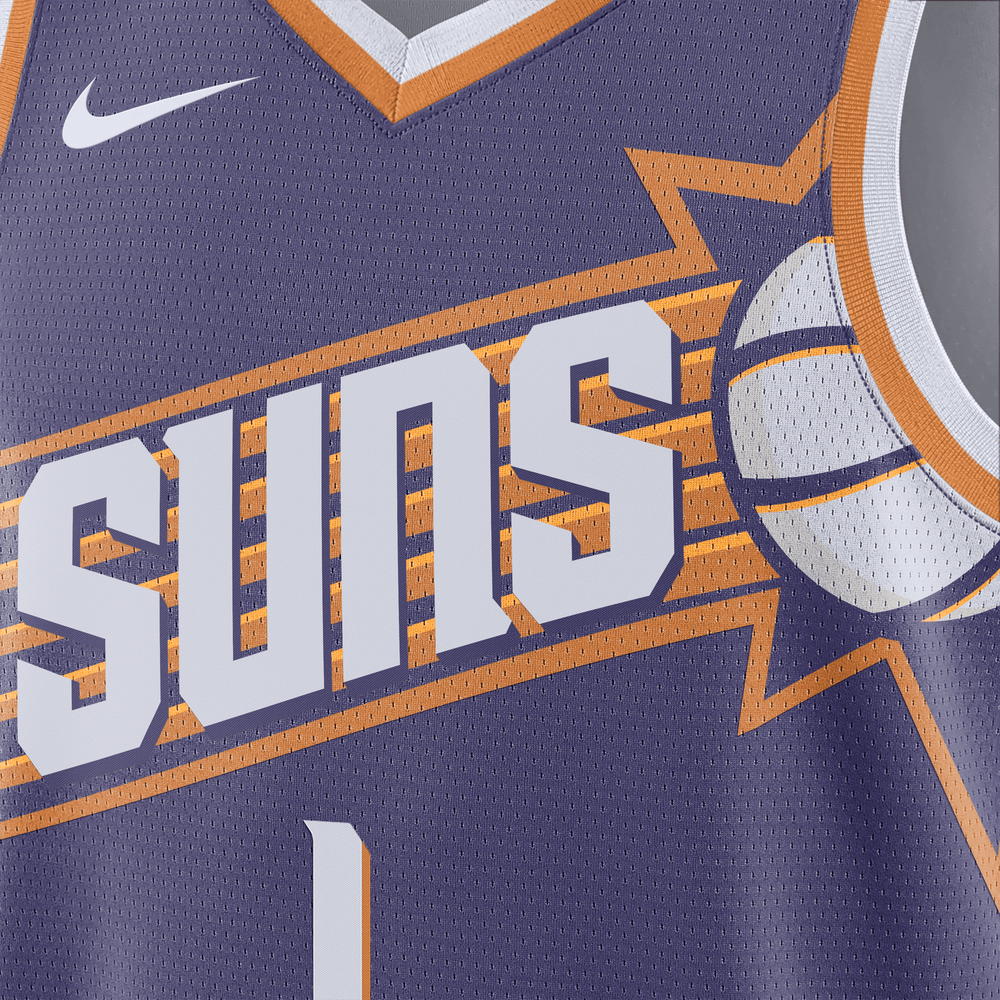 Nike - Maillot Nike NBA Phoenix Suns Icon 23/24 - Bleu 3