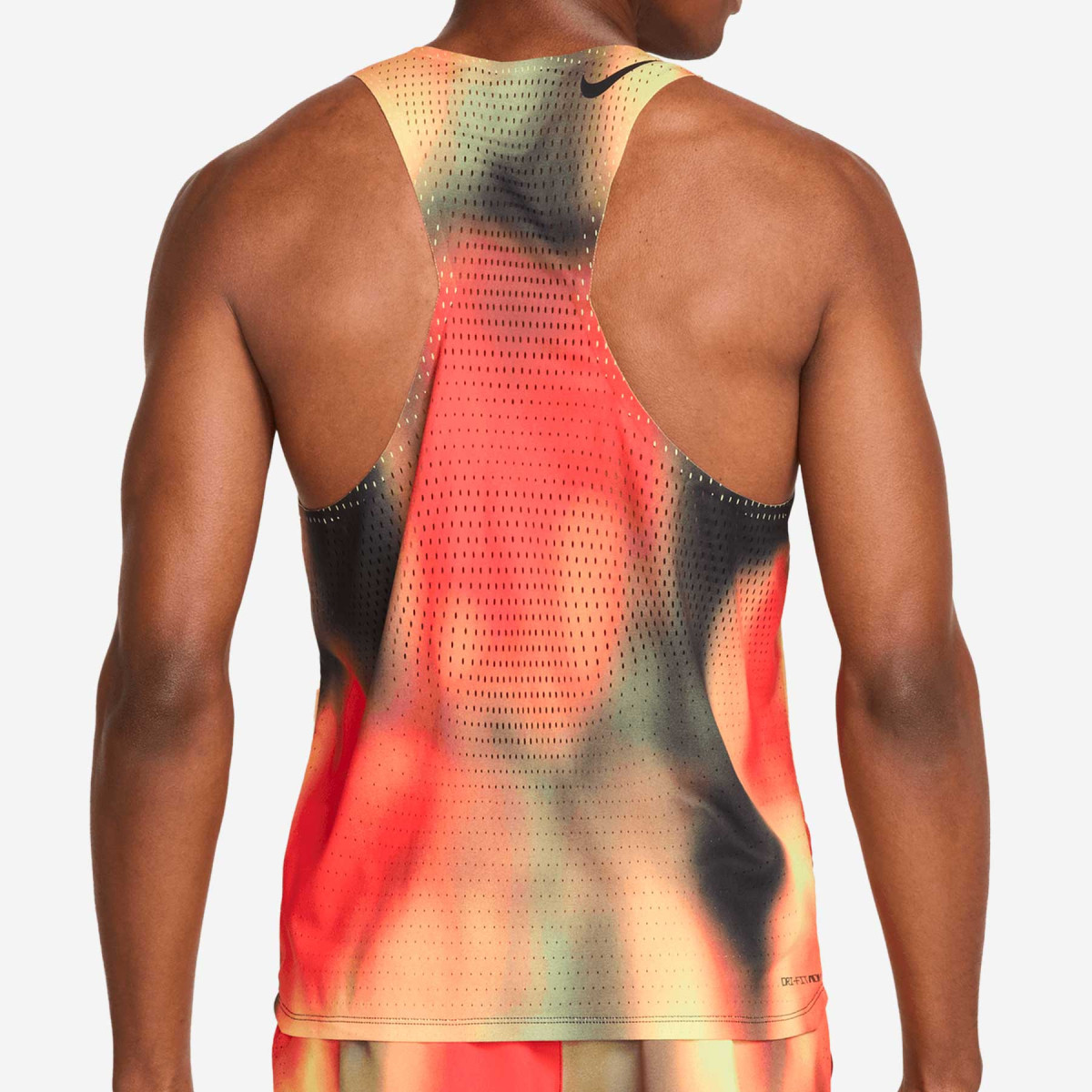 Nike - AeroSwift Elite Entry Dri-FIT ADV Tank Top - Light Lemon Twist / Light Crimson - Noir 3