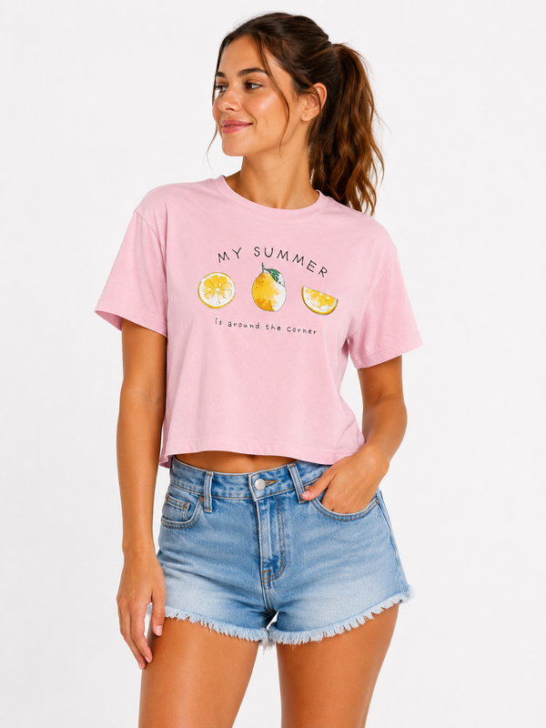 MB – t- shirt Femme My Summer – Rose