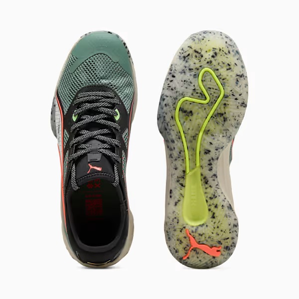 Puma - Chaussures de handball Eliminate NITRO SQD 4 - Eucalyptus-PUMA Noir-Glowing Rouge 2
