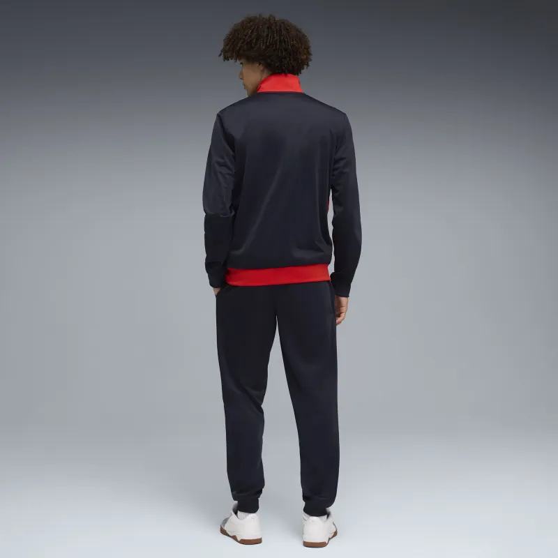 Puma - Survêtement Poly Colorblock - Noir Rouge 2