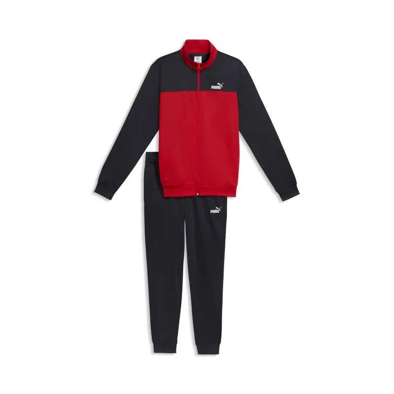Puma - Survêtement Poly Colorblock - Noir Rouge 4