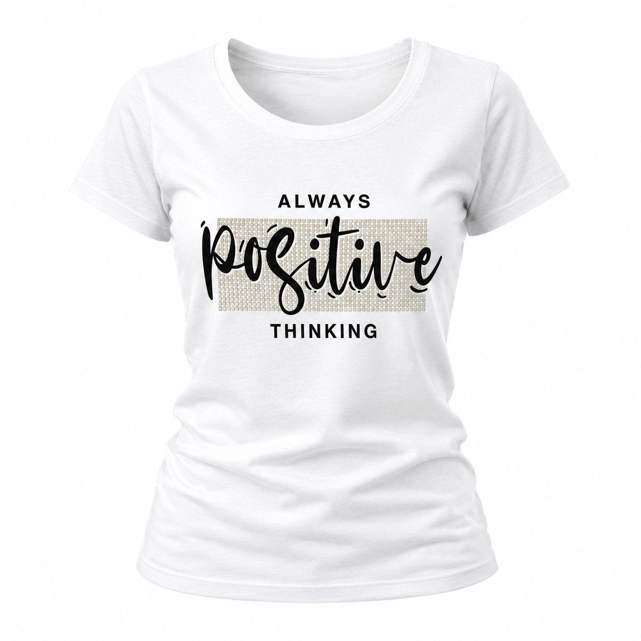 MB - T-shirt Femme Positive - Blanc 2