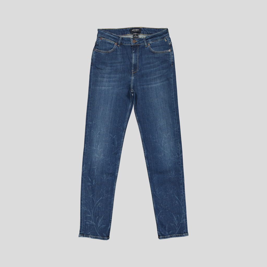 White Pigeon - PANTALON JEANS SLIM FIT - Bleu Vintage 2