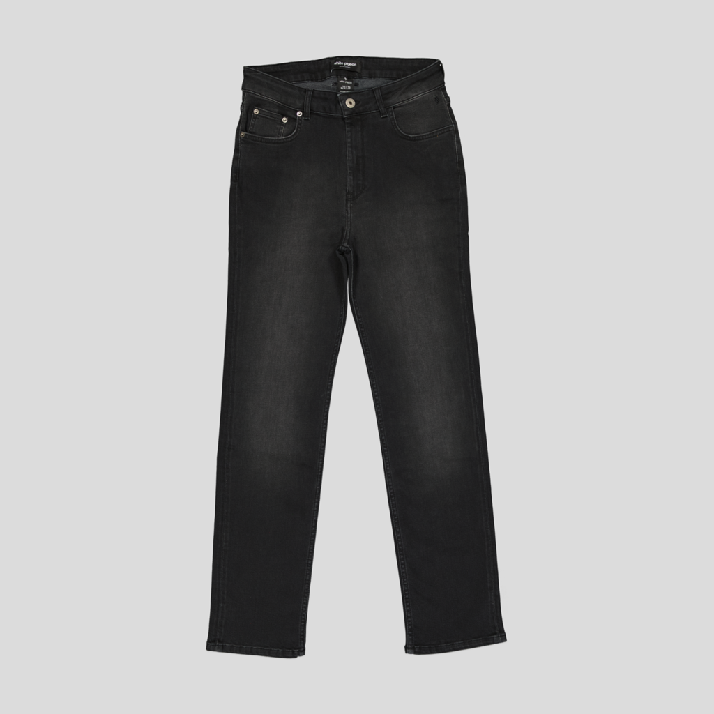 White Pigeon - PANTALON JEANS SLIM FIT - Noir Medium Used 2