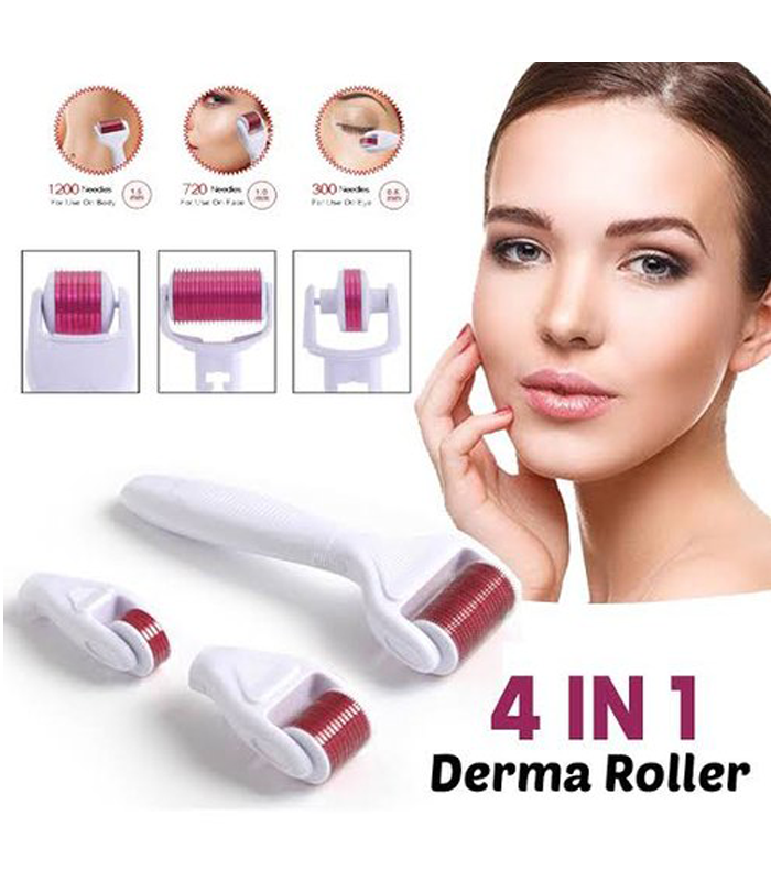 Derma Roller -Rouleau De Massage Avec Des Aiguilles De Titanium 4 En 1 PROMO 2