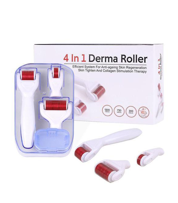 Derma Roller -Rouleau De Massage Avec Des Aiguilles De Titanium 4 En 1 PROMO 3
