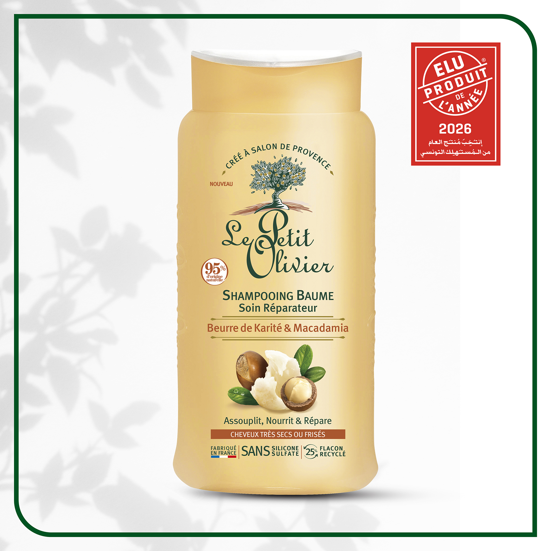 Le Petit Olivier – Shampooing Beurre De Karité & Macadamia Cheveux Frisés 250Ml PROMO