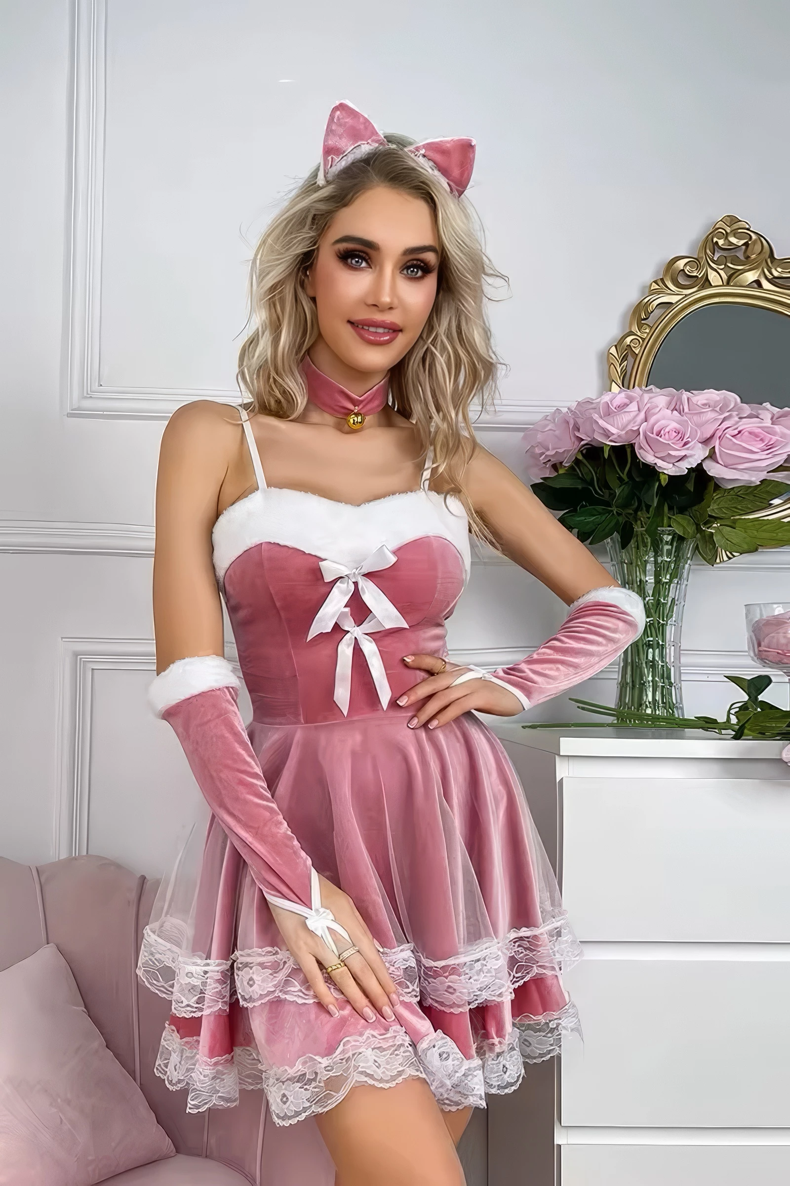 Butterfly Intimates - Robe Sexy Velours Look Douce Coquine PROMO 2