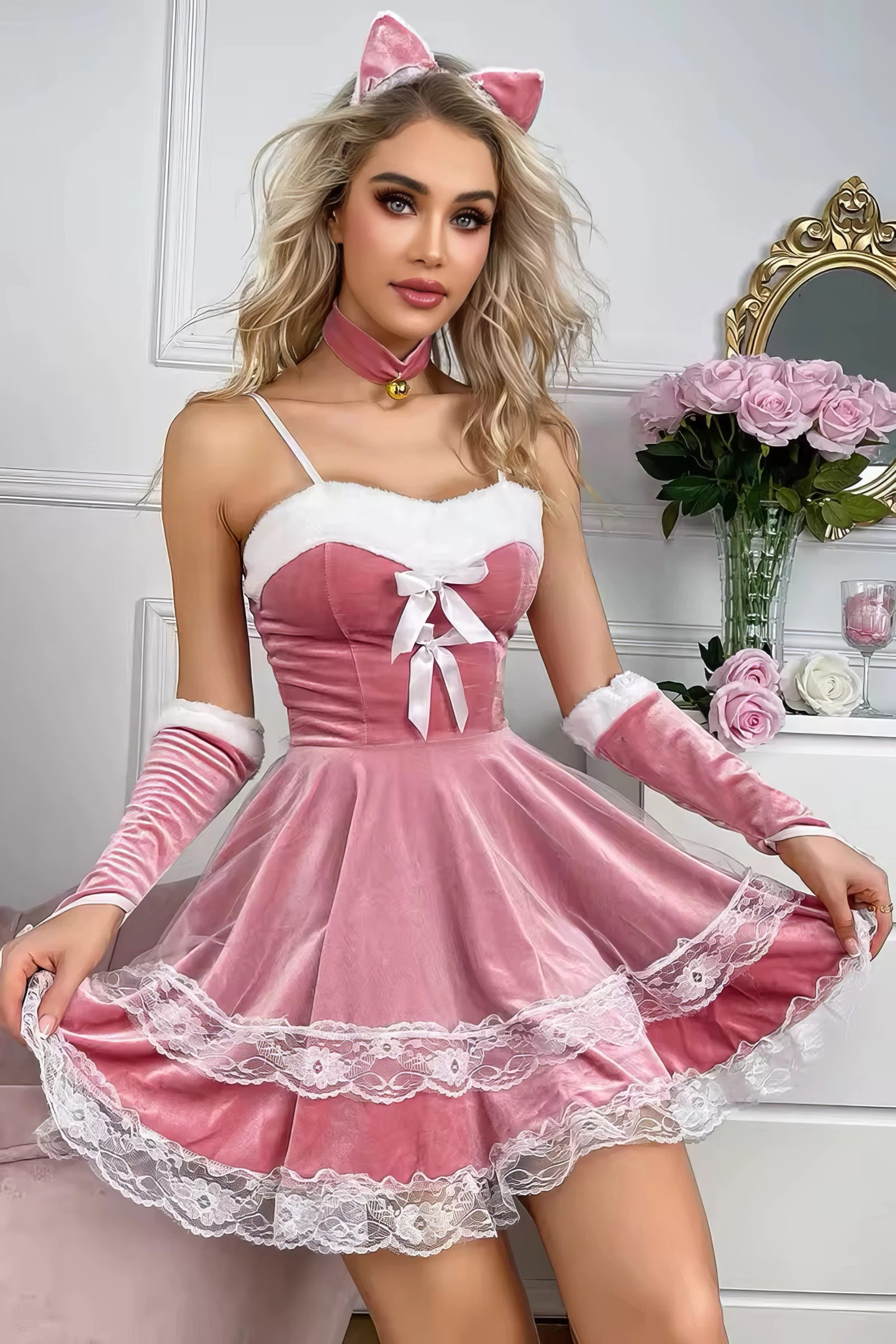 Butterfly Intimates - Robe Sexy Velours Look Douce Coquine PROMO 3