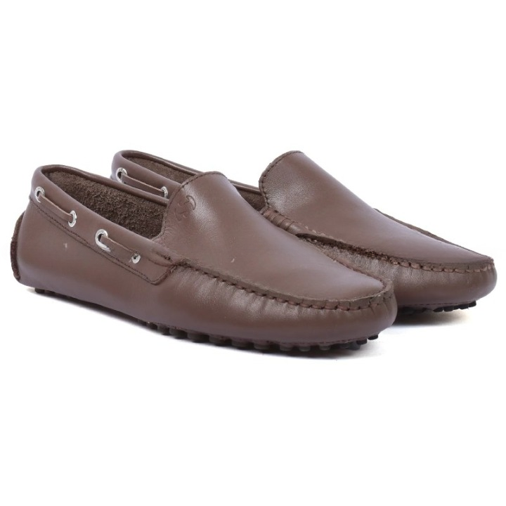 Superga - Mocassin homme cuir Superga 468 FGLM - Marron 3