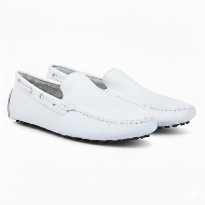 Superga - Mocassin homme cuir Superga 468 FGLM - Blanc 3