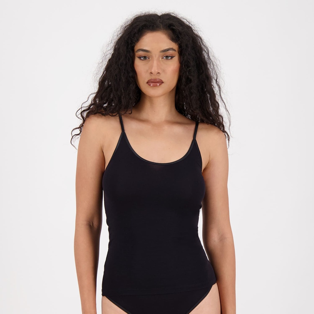 Kontakt - Caraco femme en microfibre extensible - Noir 2