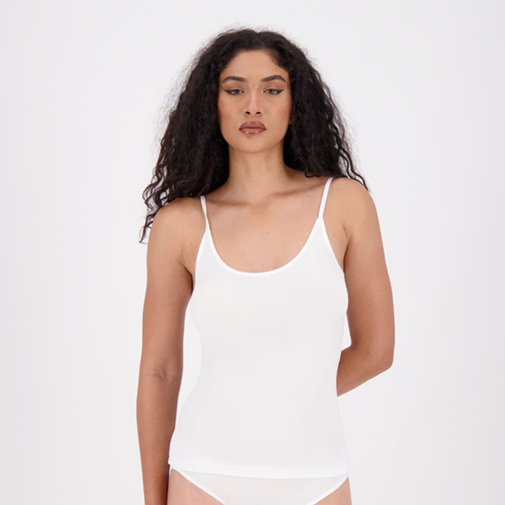 Kontakt - Caraco femme en microfibre extensible - Blanc 2
