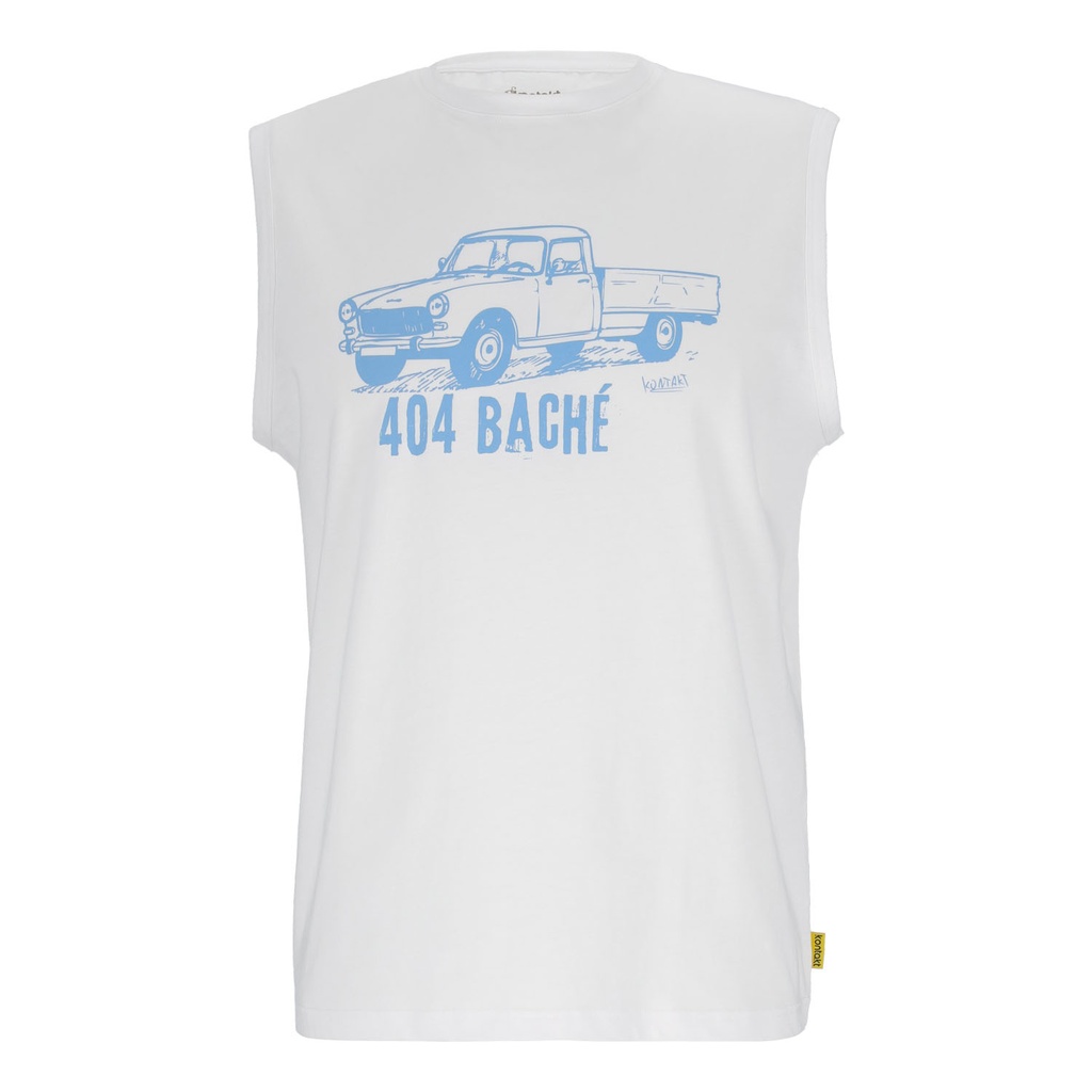 Kontakt – Débardeur homme 404 BACHÉ – Blanc