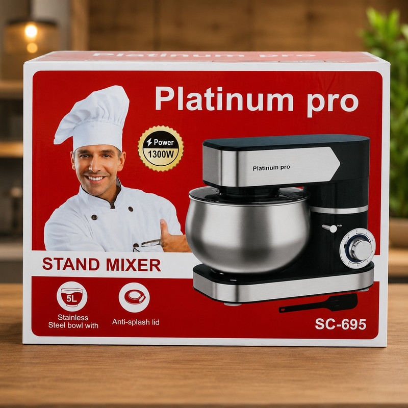 Platinum Pro – Robot Pétrin Platinum Pro SC-695 – Noir & Inox