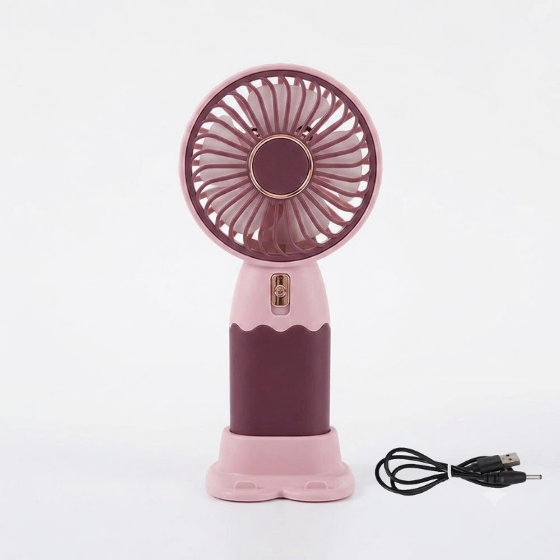 NEST – Mini Ventilateur Portable Rechargeable – Rose Poudré