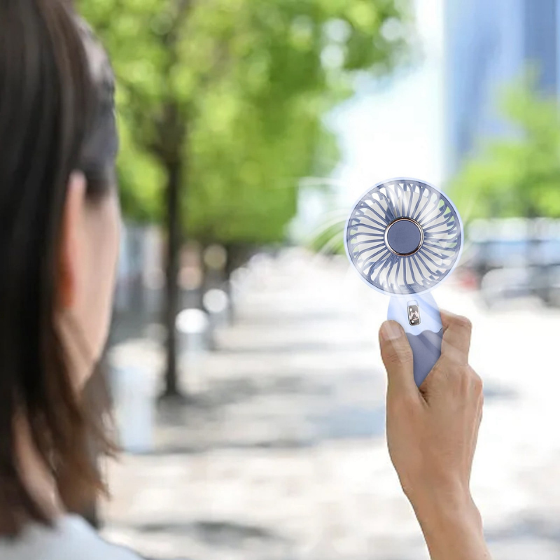 NEST – Mini Ventilateur Portable Rechargeable – Bleu