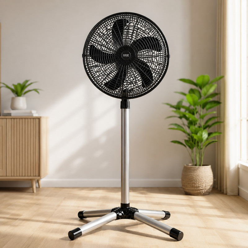 HGE – Ventilateur Avec Pied Maximum – Noir