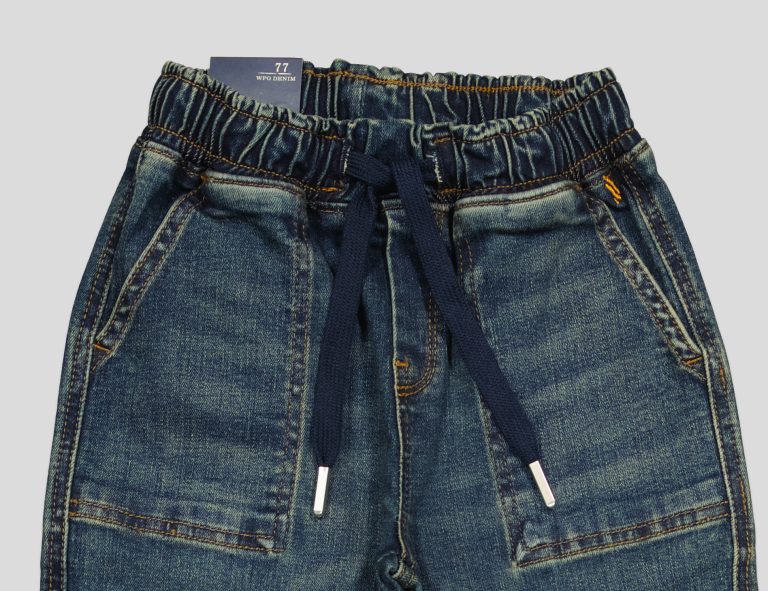 White Pigeon - Pantalon jean cargo garçon - Bleu Foncé 3
