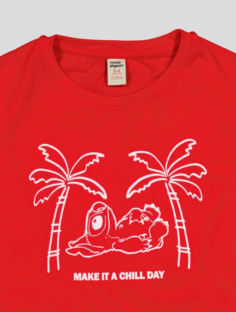 White Pigeon -T-shirt pour fillette en jersey 100% coton - Rouge 2