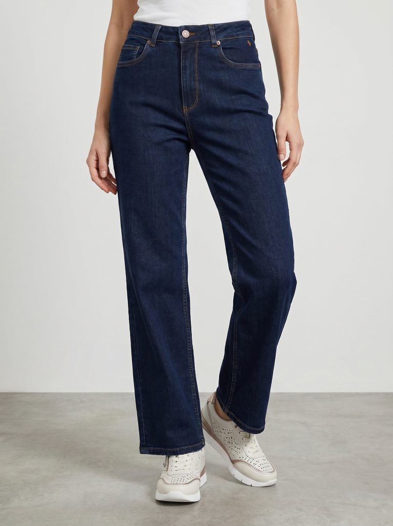 White Pigeon – PANTALON FEMME STRAIGHT FIT – DARK STONE