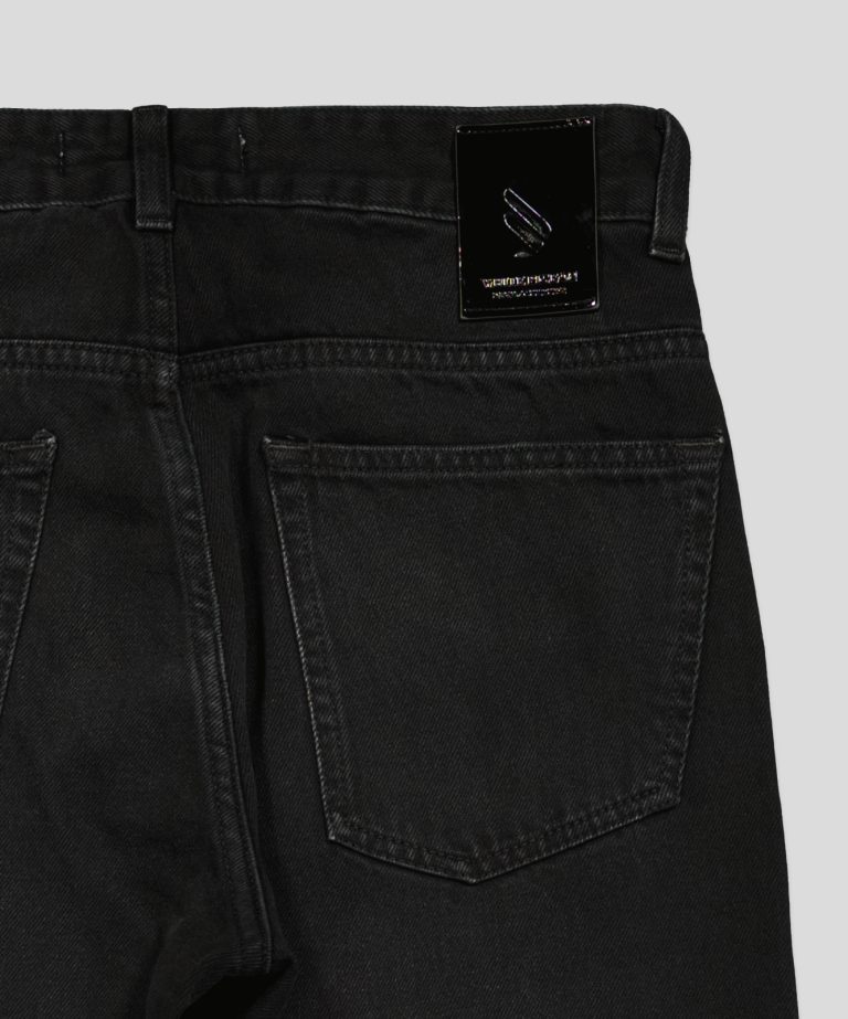 White Pigeon -Jean homme regular fit en denim 100% coton - NOIR 4
