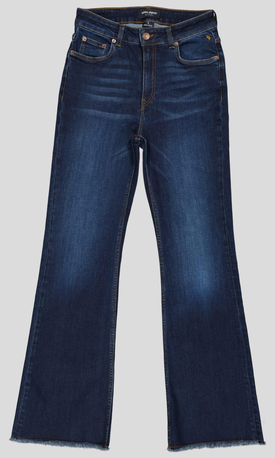 White Pigeon - PANTALON JEANS FLARE FIT - DARK USED 3