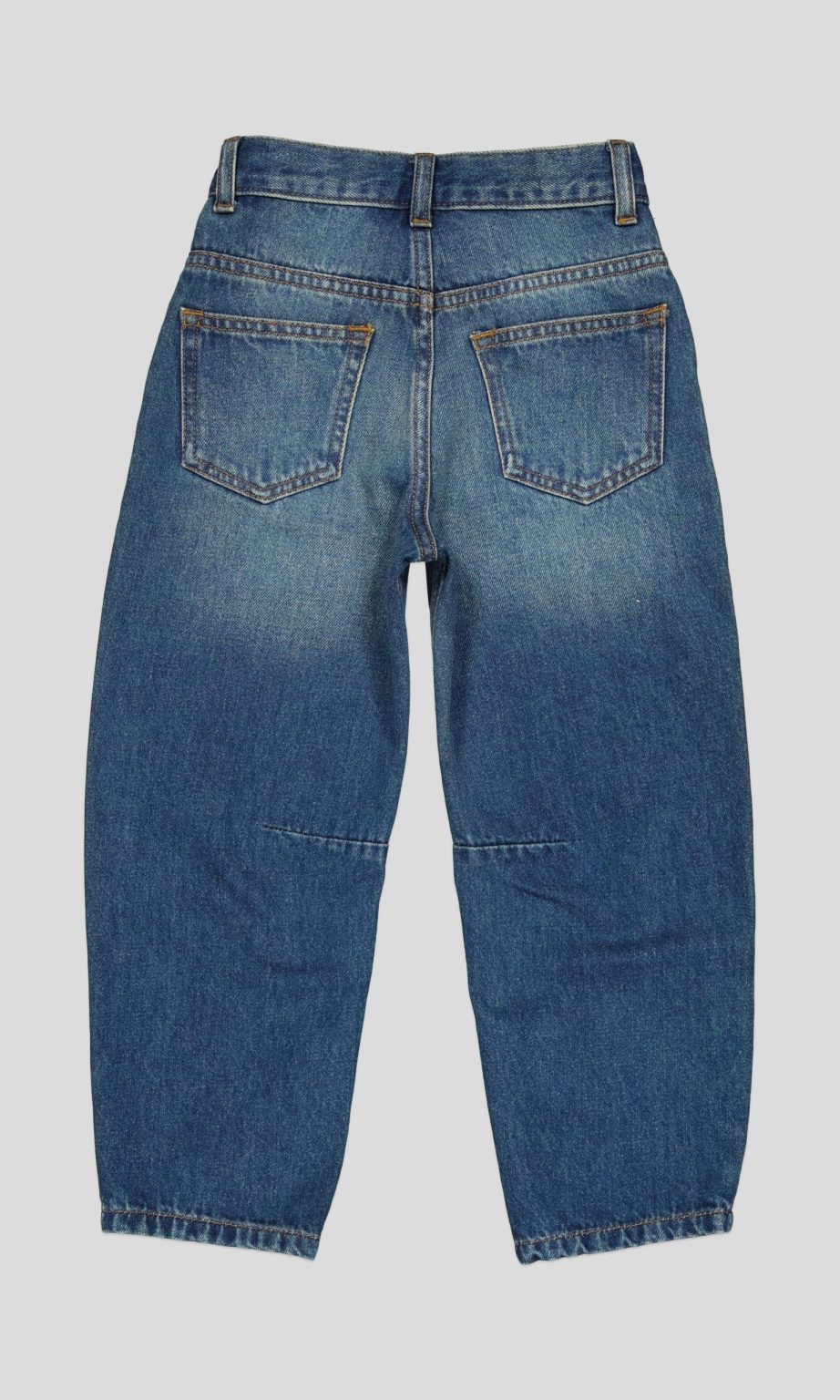 White Pigeon - Jean garçon coupe jogger en denim 100% coton -  BLEU Foncé 4