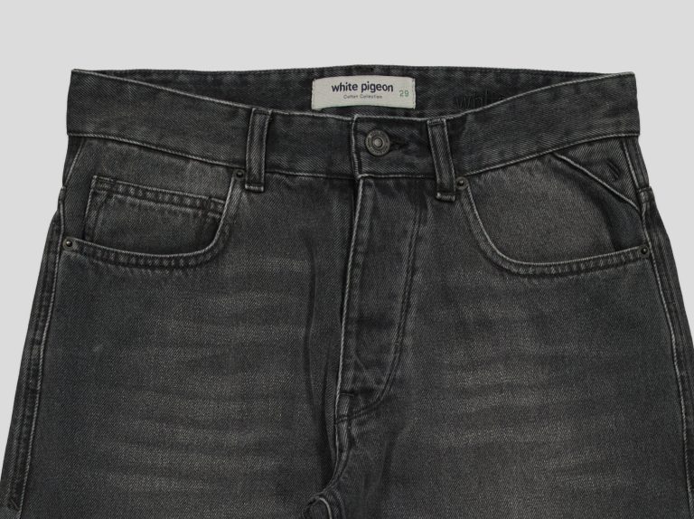 White Pigeon -Jean homme regular fit en denim 100% coton - DARK WASH 2