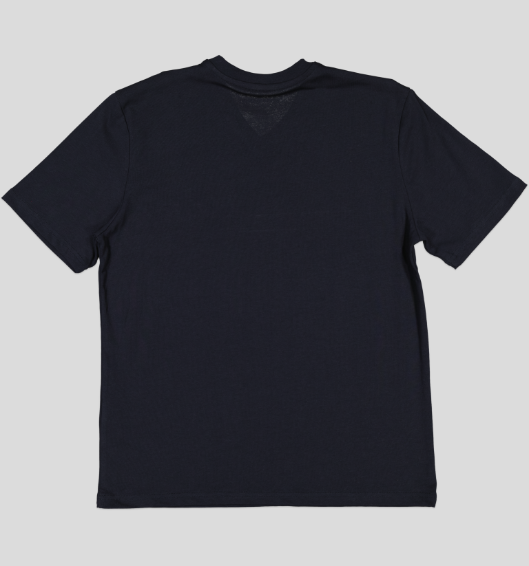 White Pigeon - TSHIRT HOMME 100% COTON COL V - BLEU FONCE 3