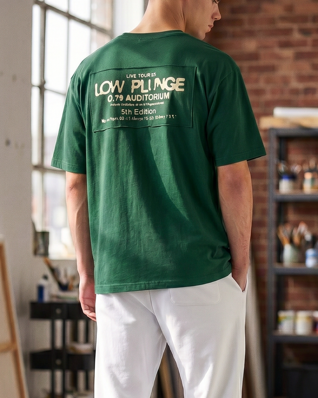 White Pigeon - T-shirt pour homme en jersey 100% coton "5th Edition" - Vert 3