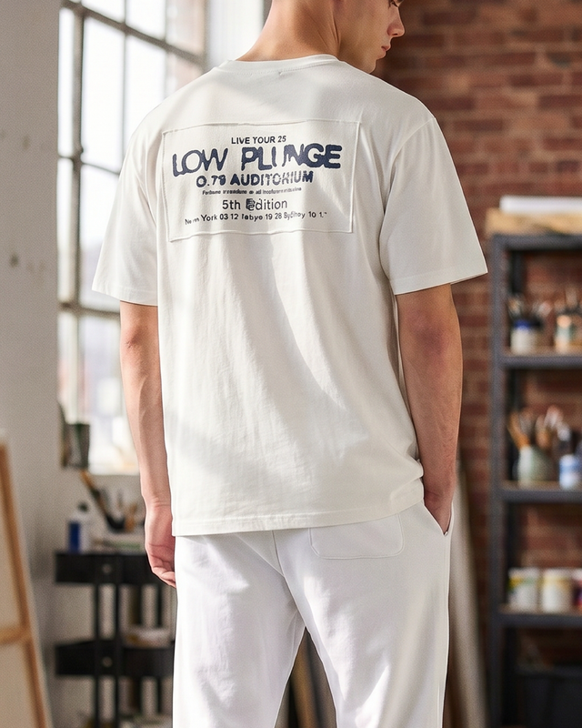 White Pigeon - T-shirt pour homme en jersey 100% coton "5th Edition" - Blanc 2