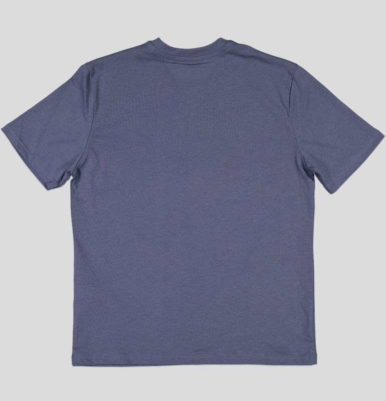 White Pigeon - TSHIRT HOMME 100% COTON COL V - BLEU INDIGO 4