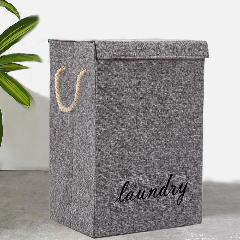 NEST – Panier à Linge Pliable en Tissu – Gris