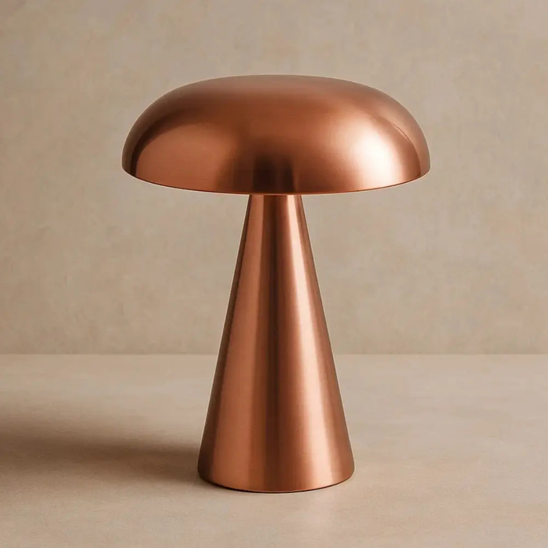 NEST – Lampe LED Sans Fil en Métal Design Champignon – Bronze