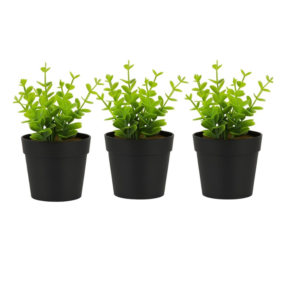 NEST - Lot de 3 Mini Plantes Artificielles 2