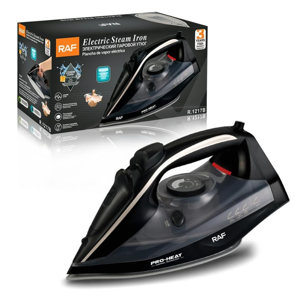 RAF – Fer a repasser RAF R-1217G 2200Watts – Noir